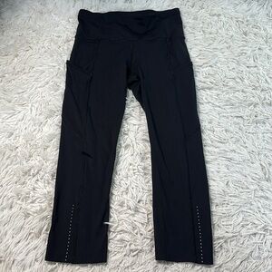 Lululemon Fast & Free Crop II *Nulux 19" Black